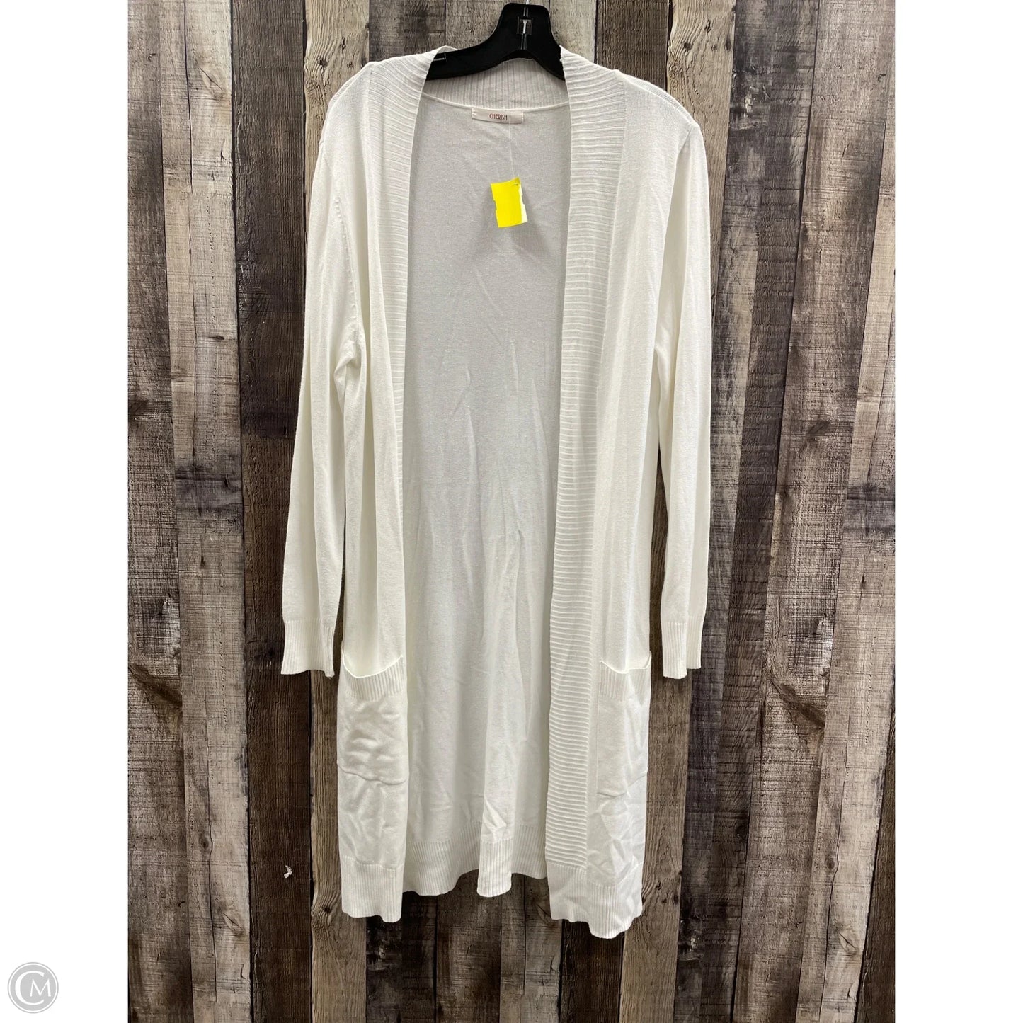 Cardigan By Cherish In White, Size: M