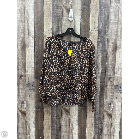 Top Long Sleeve By Sanctuary In Animal Print, Size: M