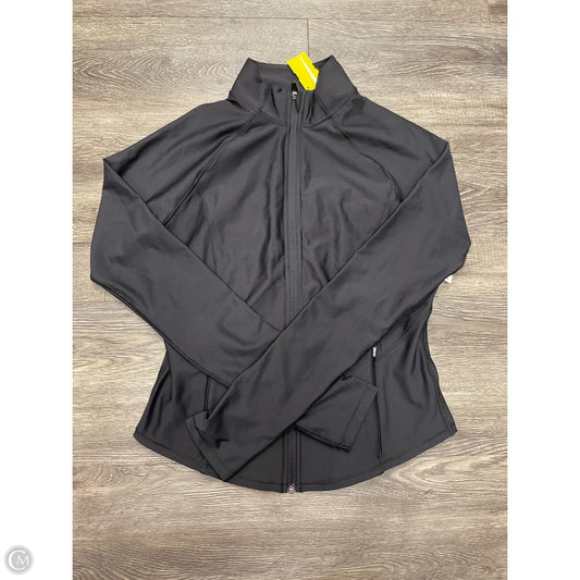 Athletic Top Long Sleeve Collar By Old Navy In Black, Size: M