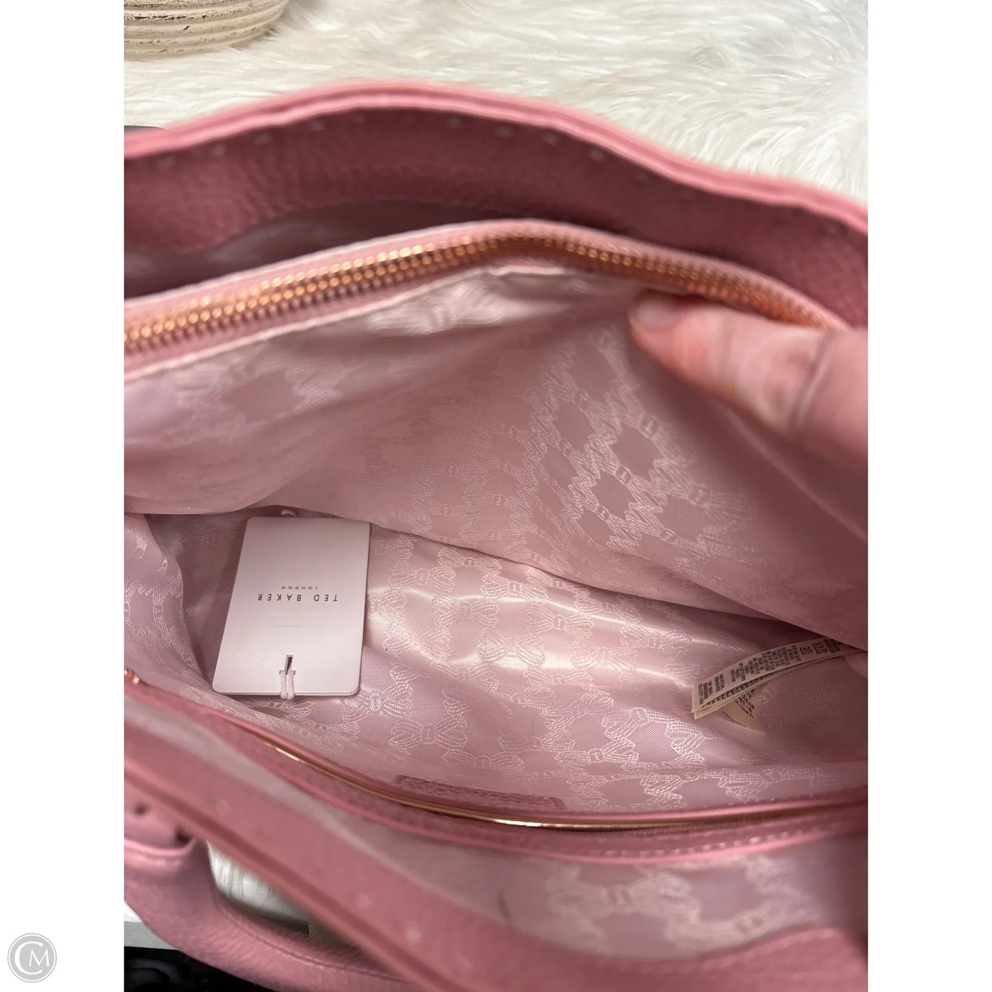 Handbag Leather By Ted Baker, Size: Large