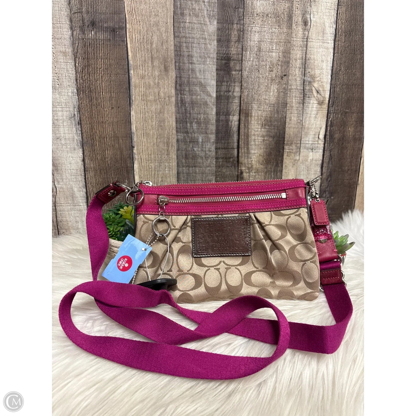 Crossbody Designer By Coach, Size: Small