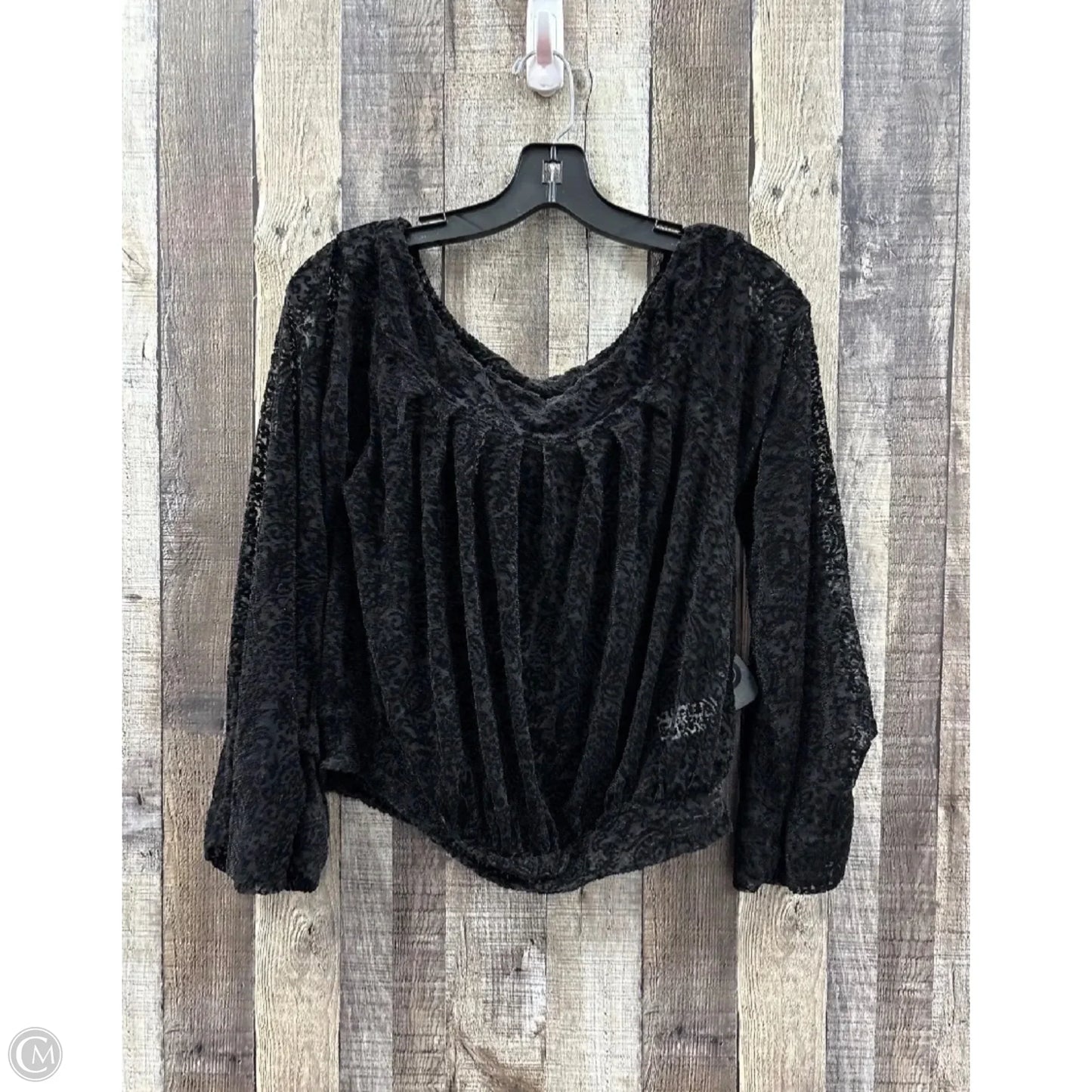 Top Long Sleeve By Free People In Black, Size: Xs