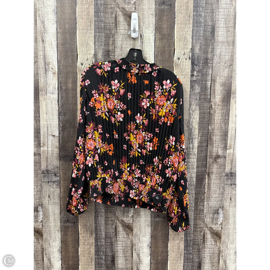 Top Long Sleeve By Cme In Multi-colored, Size: L