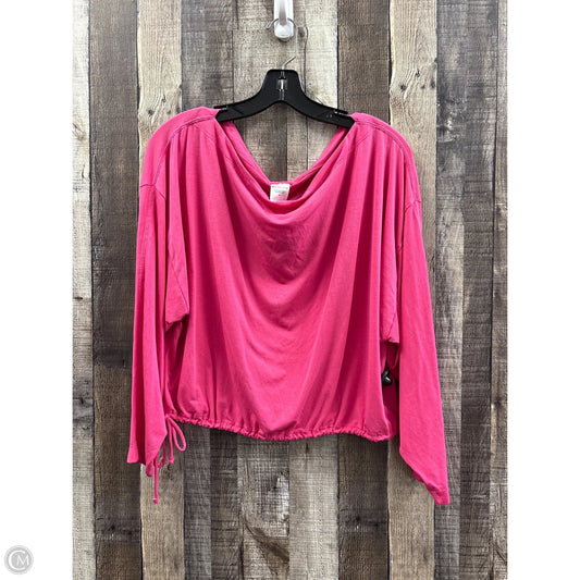 Athletic Top Long Sleeve Crewneck By Athleta In Pink, Size: M