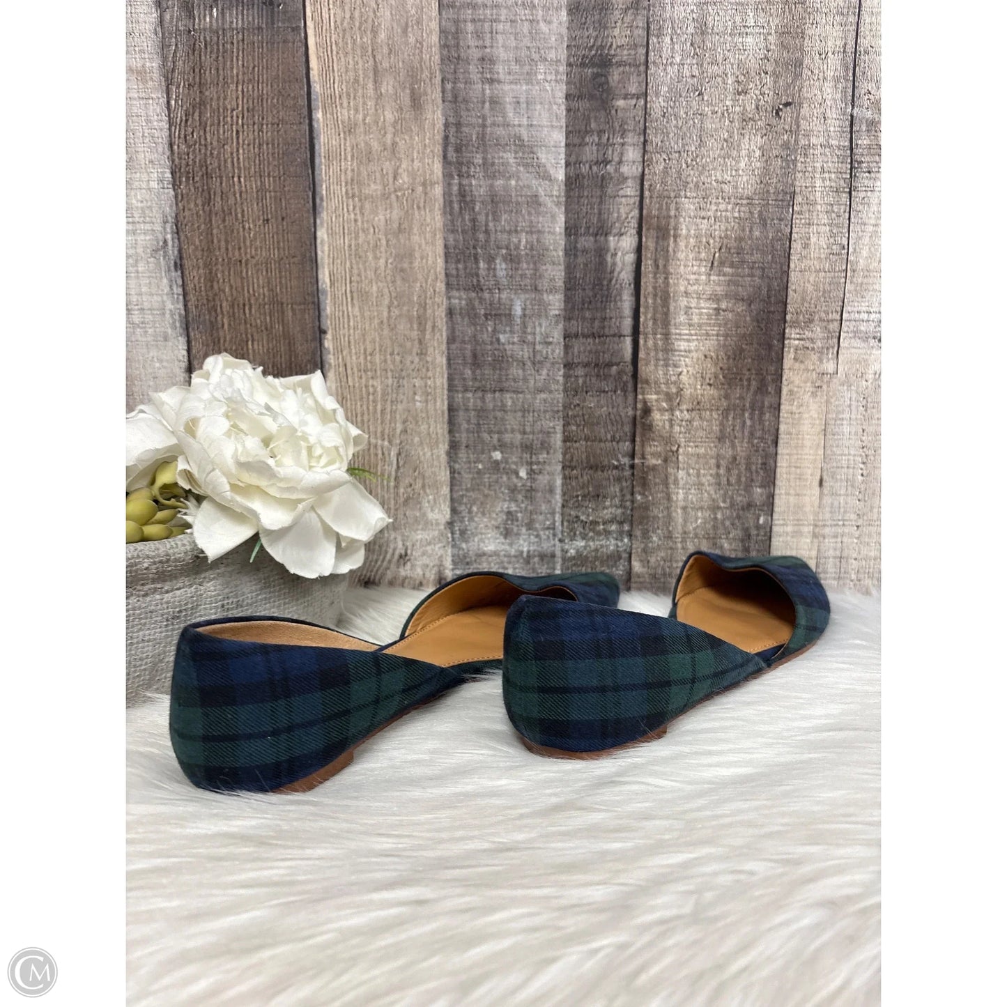 Shoes Flats By J. Crew In Plaid Pattern, Size: 7