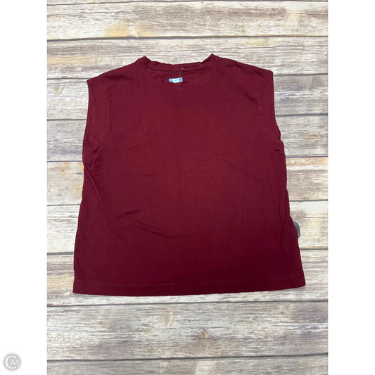Top Sleeveless By A New Day In Red, Size: L