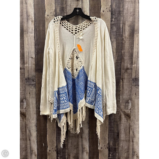 Sweater Cardigan By Cme In Cream, Size: S