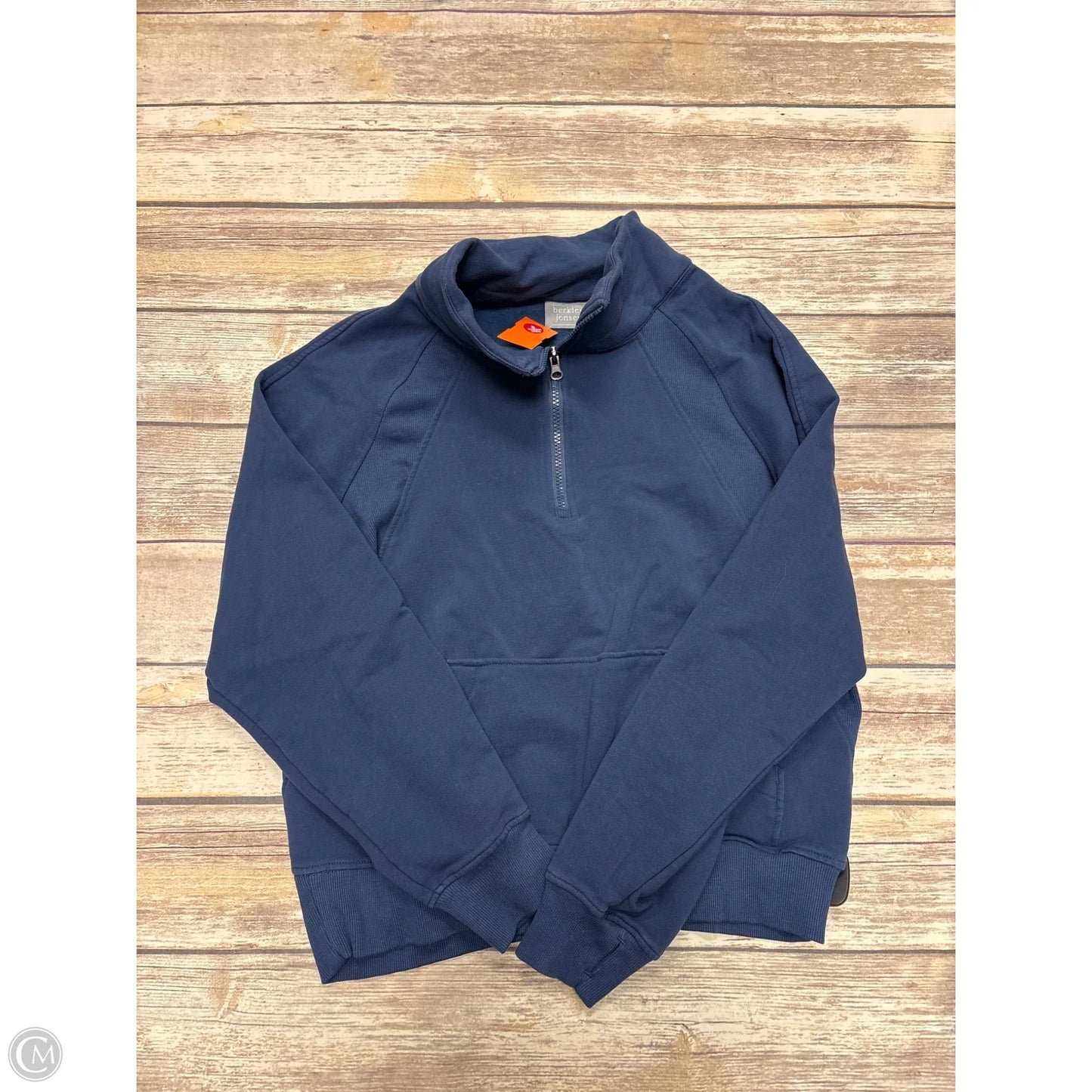 Sweatshirt Collar By Cme In Blue, Size: M
