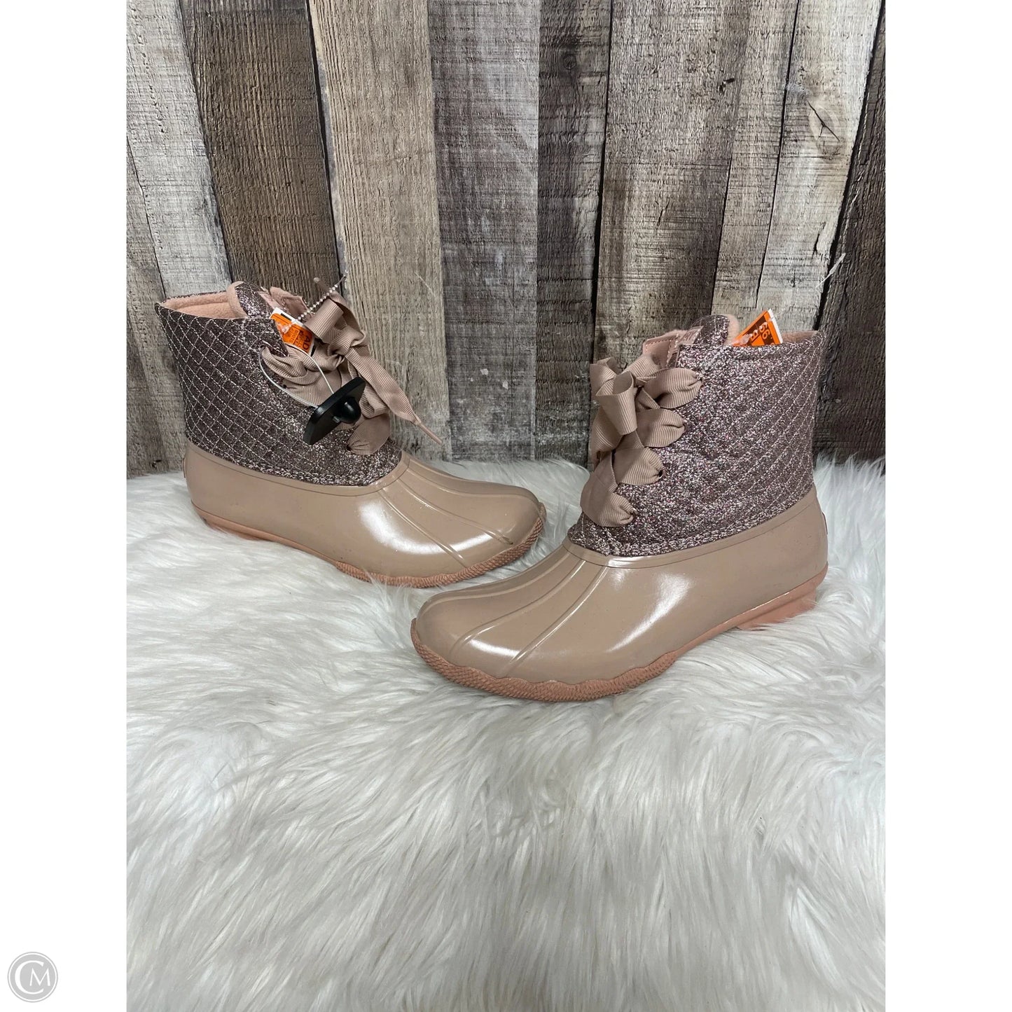 Boots Ankle Heels By Sperry In Pink, Size: 8.5