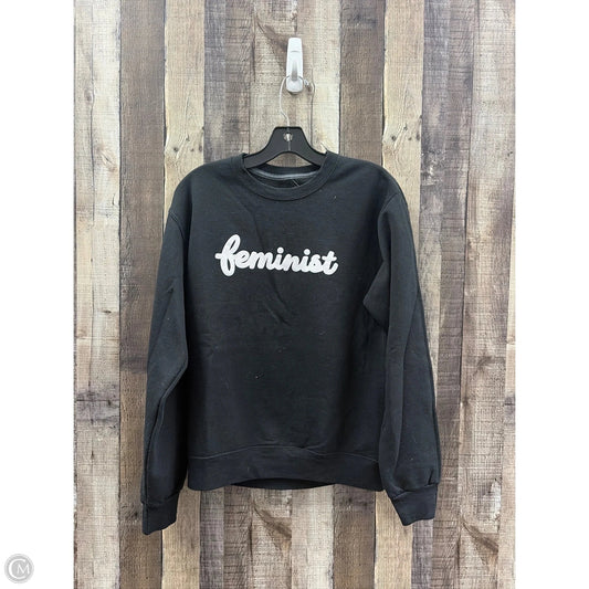 Sweatshirt Crewneck By Fruit Of The Loom In Black, Size: S