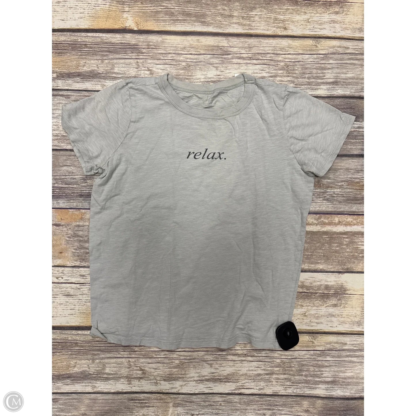 Top Short Sleeve Basic By Zoe And Liv In Green, Size: Xs