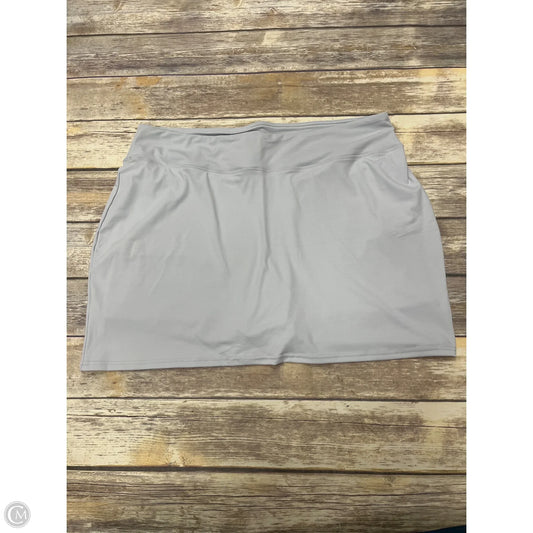 Athletic Skort By Cme In Grey, Size: 2x