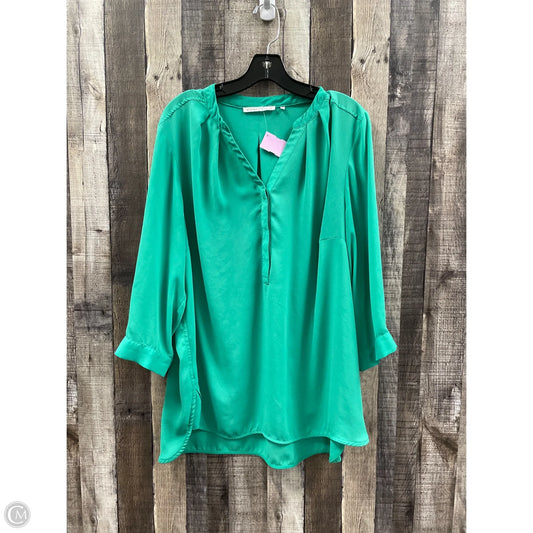 Top 3/4 Sleeve By Violet And Claire In Green, Size: 2x