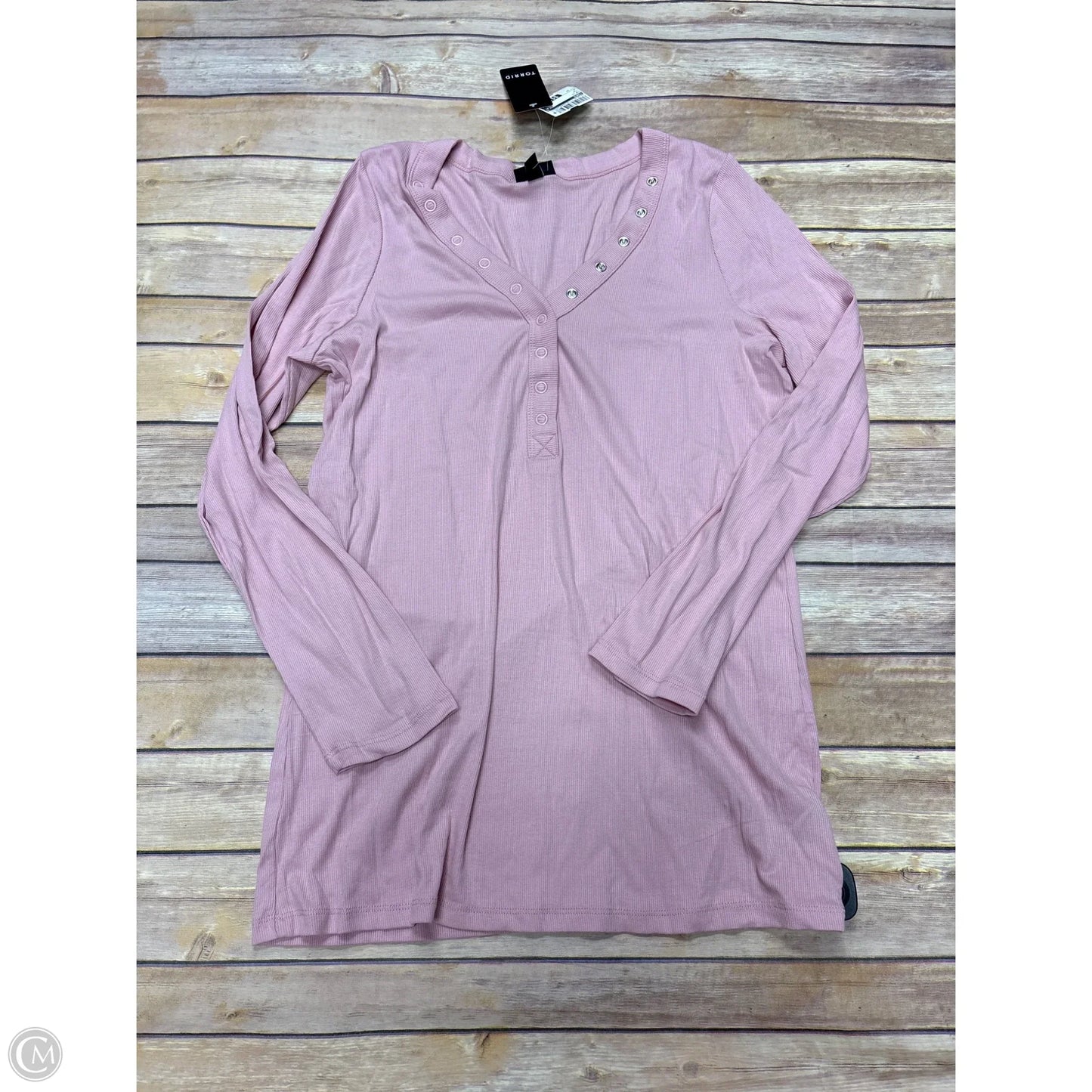 Top Long Sleeve By Torrid In Pink, Size: 2x