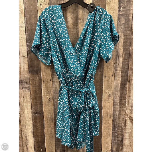 Romper By Bloomchic In Floral Print, Size: 2x