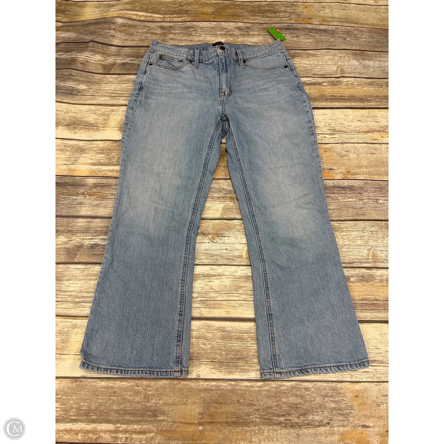 Jeans Cropped By J. Crew In Blue Denim, Size: 10