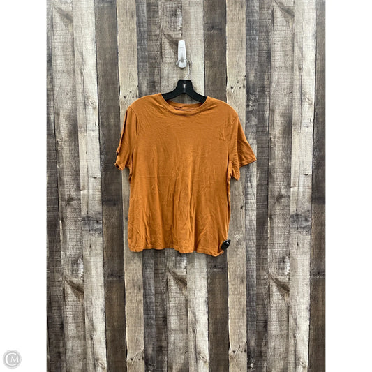 Top Short Sleeve By A New Day In Orange, Size: L
