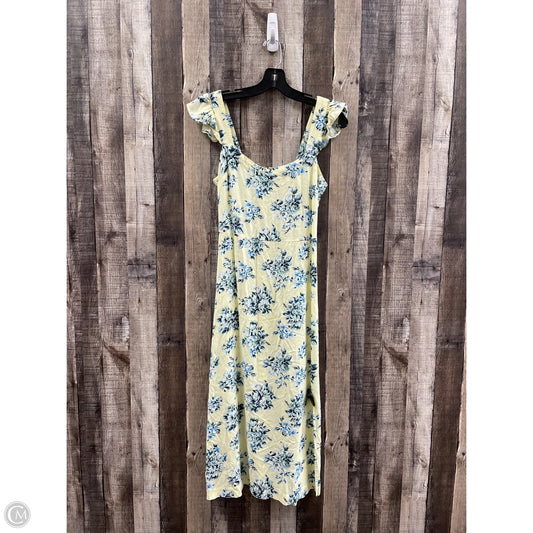 Dress Casual Maxi By Loft In Yellow, Size: Xs