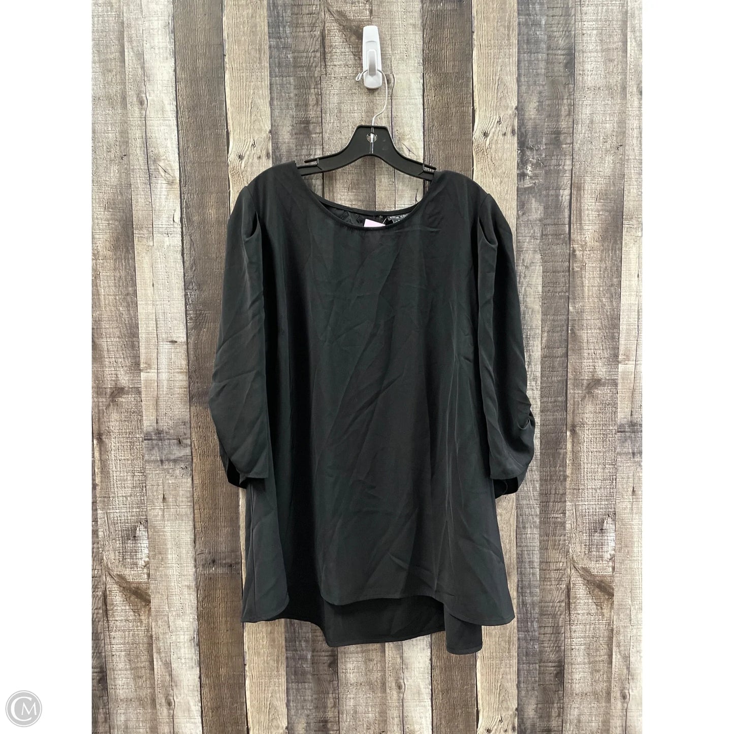 Top Short Sleeve By City Chic In Black, Size: 2x