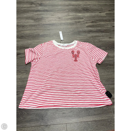 Top Short Sleeve By Jane And Delancey In Red, Size: Xl