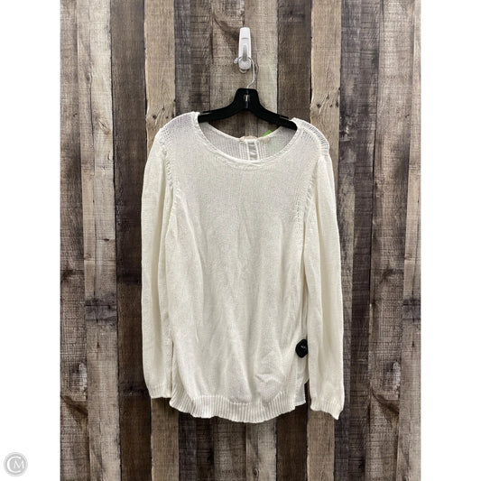 Sweater By Soft Surroundings In White, Size: 1x