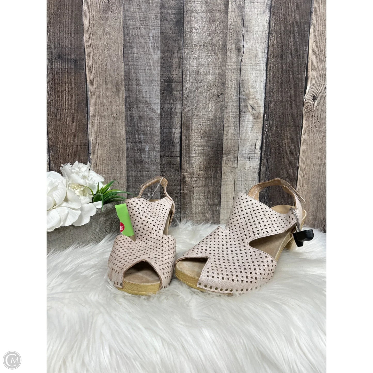 Sandals Heels Block By Dansko In Pink, Size: 9