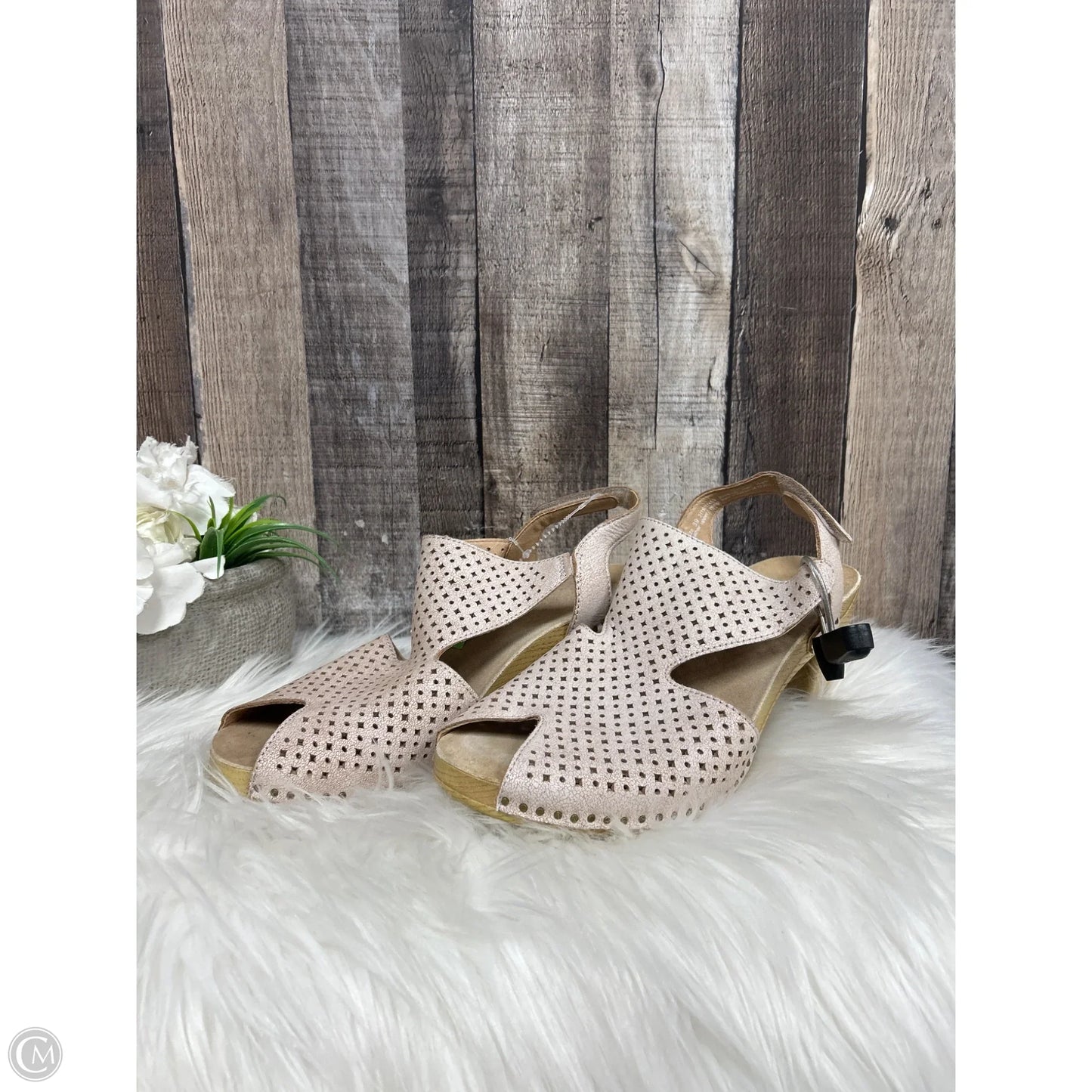 Sandals Heels Block By Dansko In Pink, Size: 9