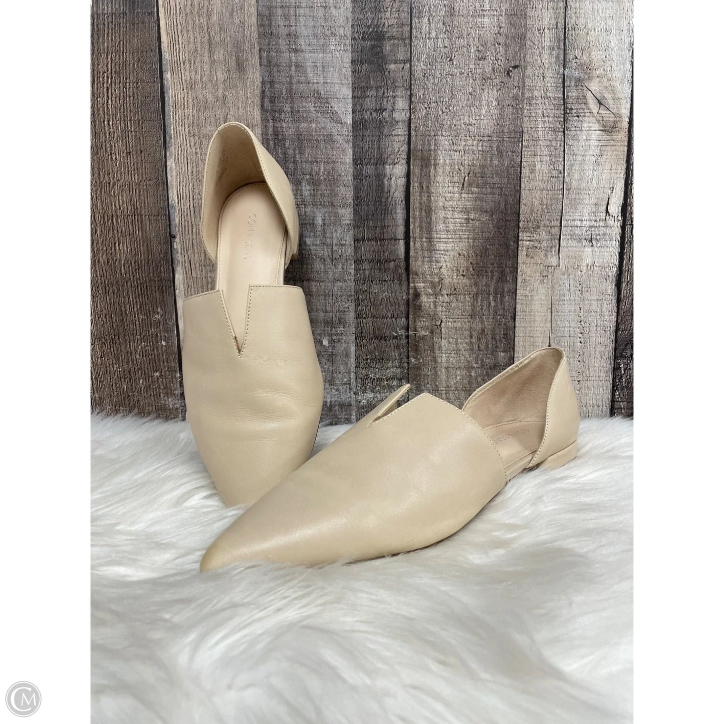 Shoes Flats By Cme In Cream, Size: 7.5