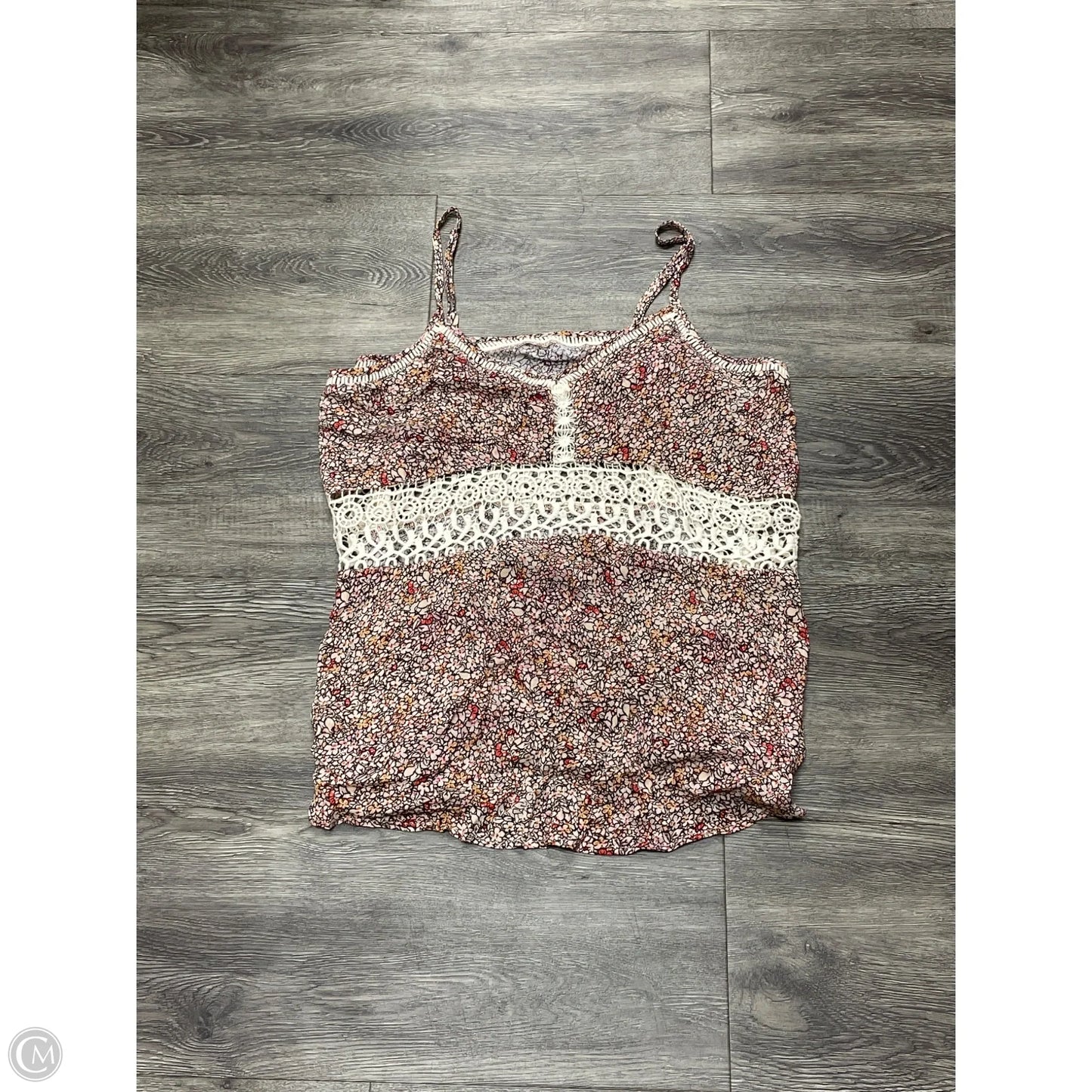 Top Short Sleeve By Cmf In Floral Print, Size: Xl