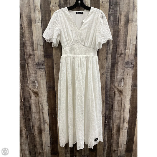 Dress Casual Maxi By Cme In White, Size: S