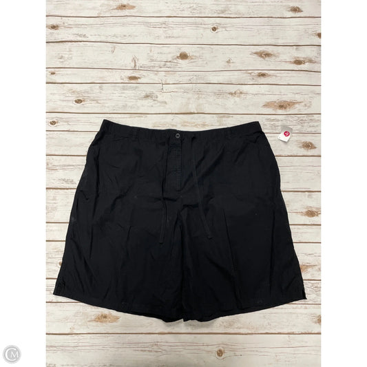 Shorts By Karen Scott In Black, Size: 3x