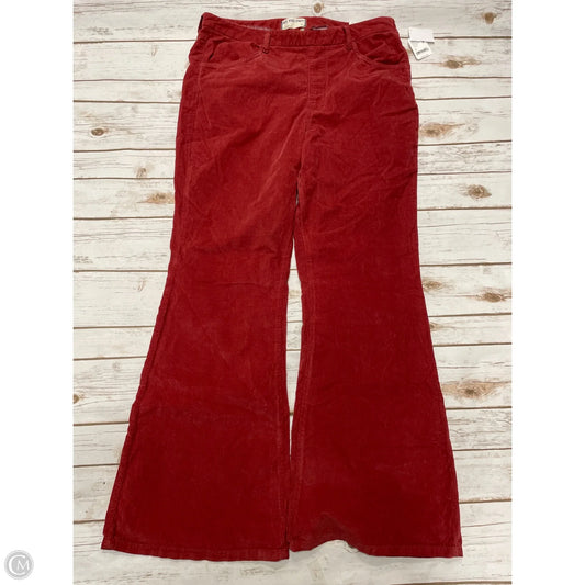 Pants Wide Leg By We The Free In Maroon, Size: Xl