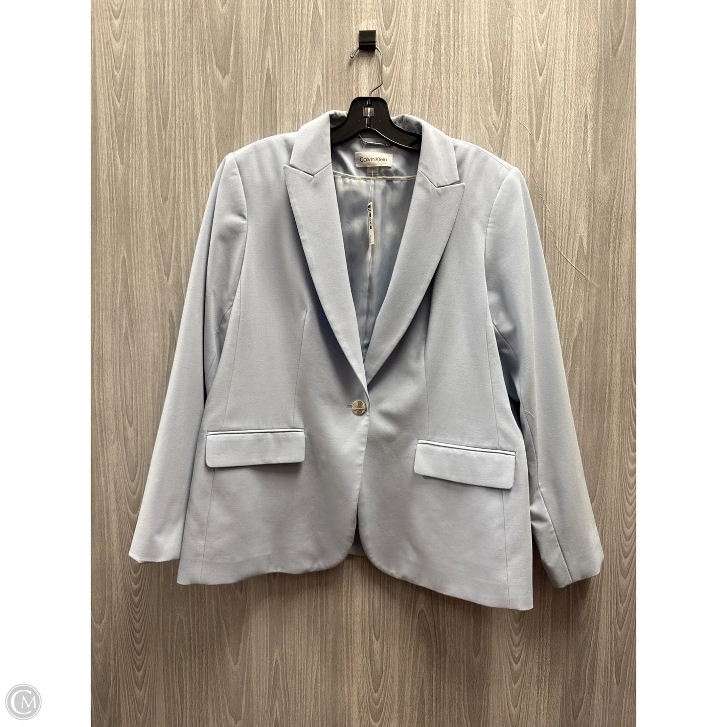 Blazer By Calvin Klein In Blue, Size: 16