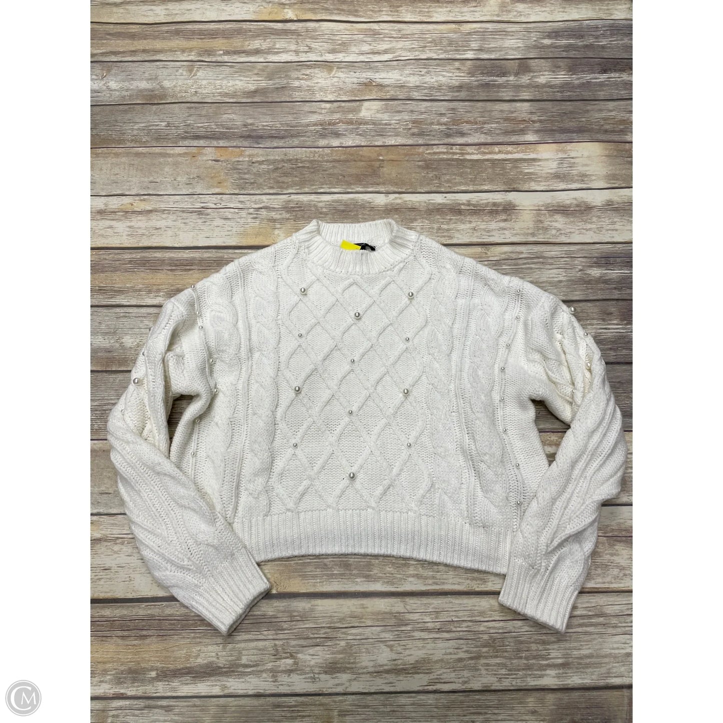 Sweater By Forever 21 In White, Size: L