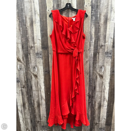 Dress Casual Maxi By London Times In Red, Size: 16