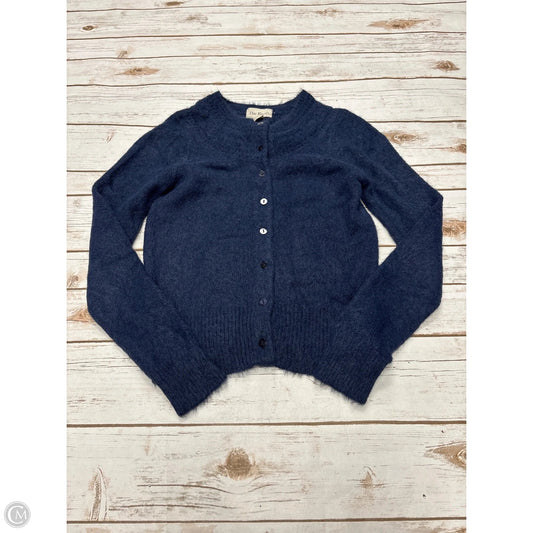 Sweater Cardigan By Reed In Blue, Size: S