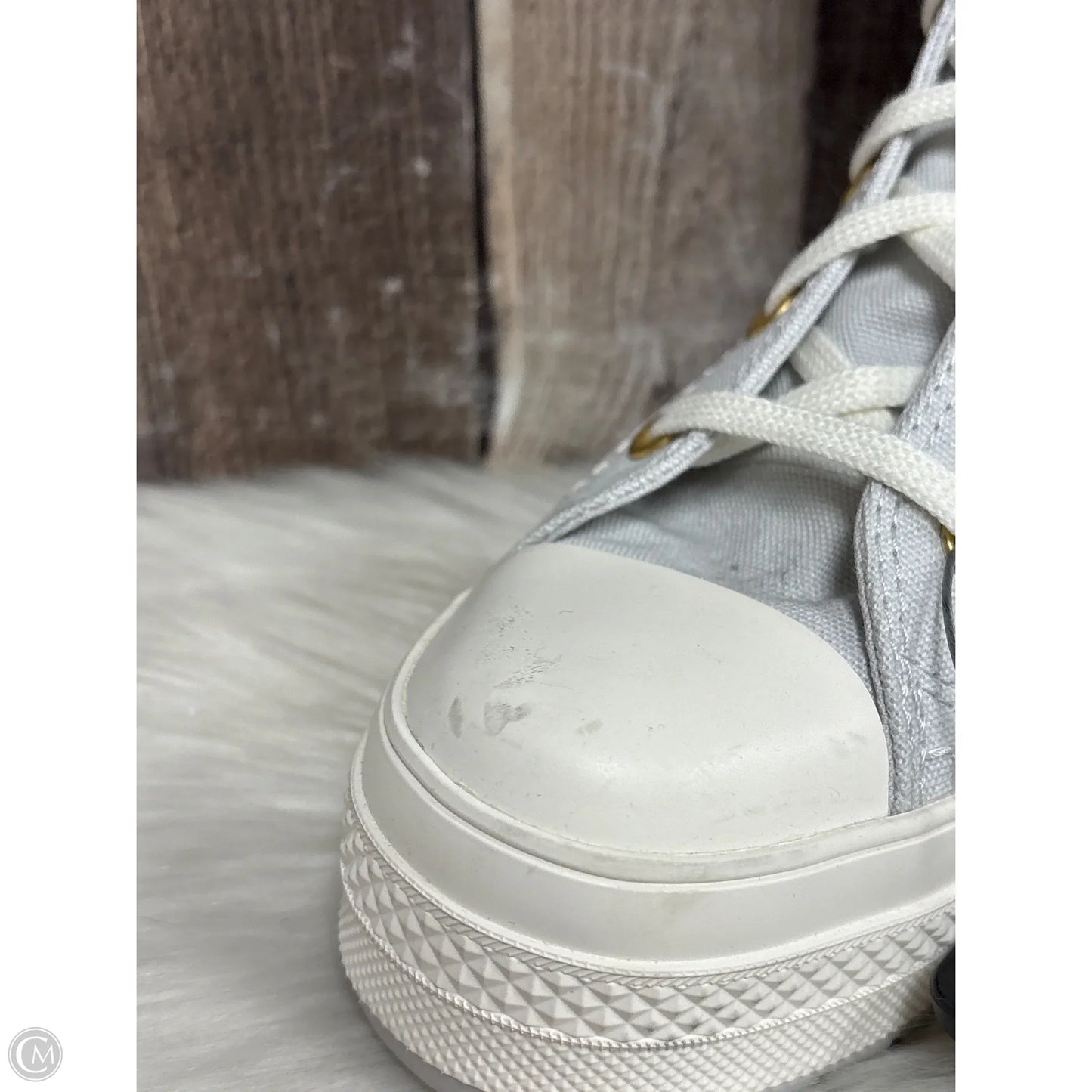 Shoes Heels Block By Converse In Grey, Size: 9