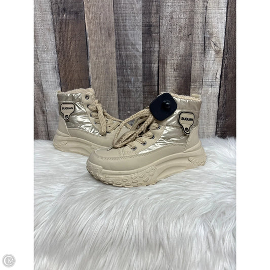 Boots Snow By Cme In Gold, Size: 7
