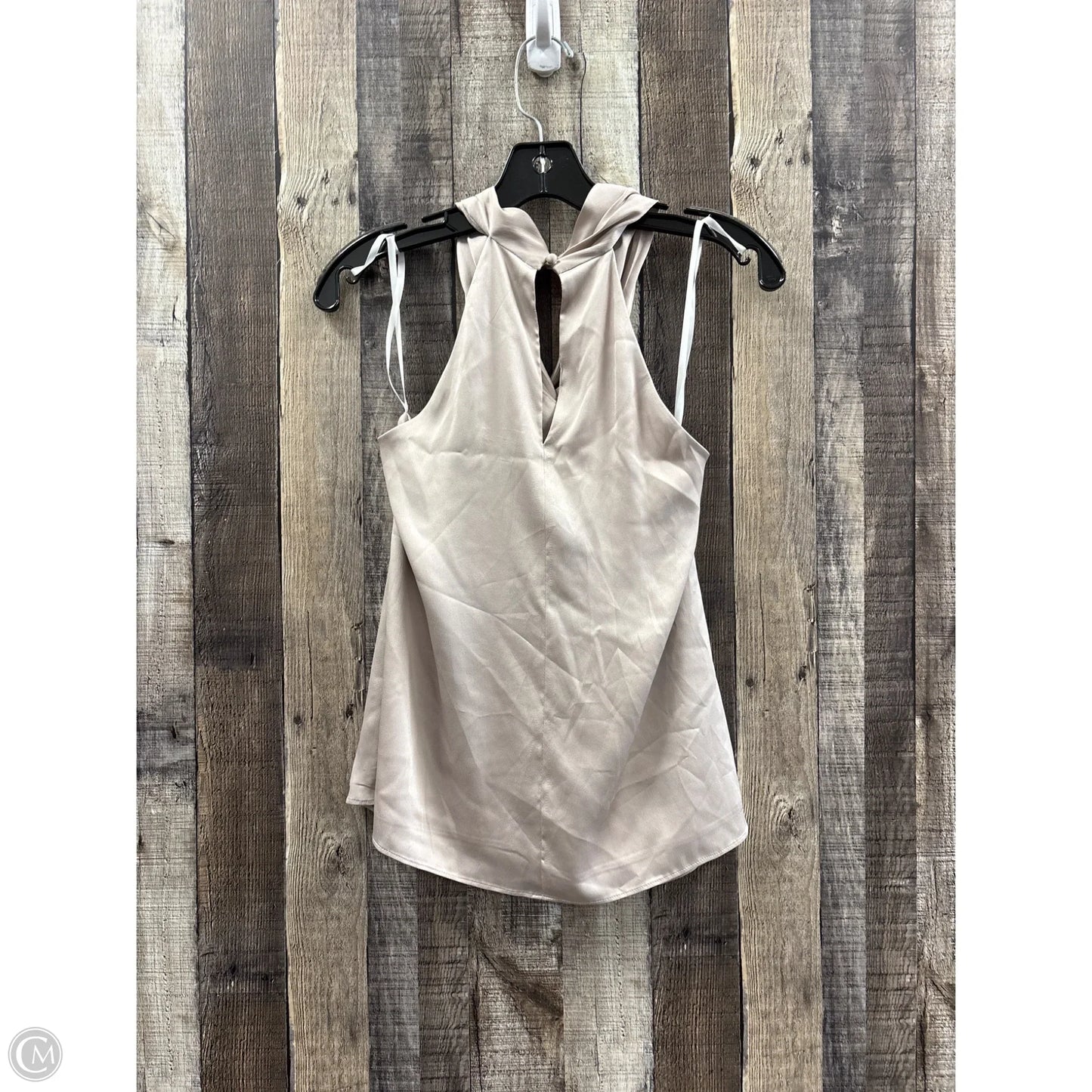 Top Sleeveless By Ann Taylor In Beige, Size: S
