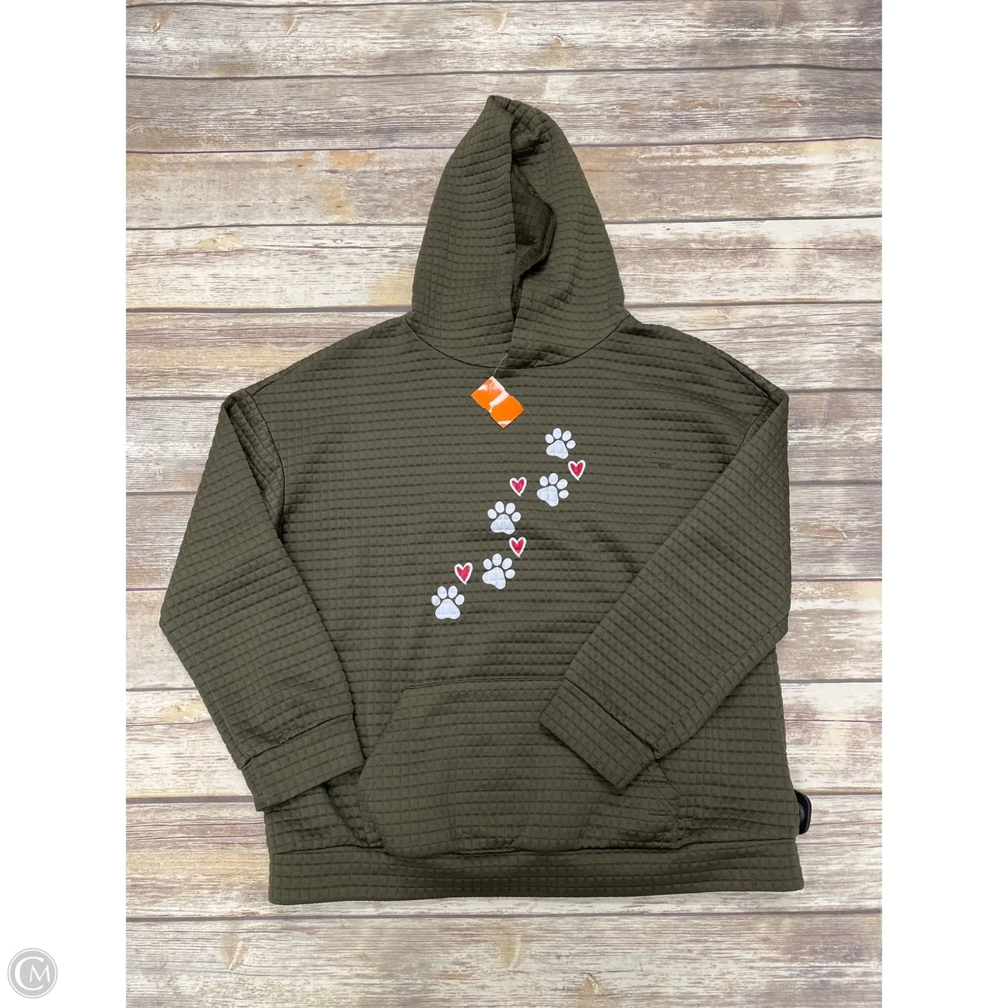 Sweatshirt Hoodie By Cmf In Green, Size: Xl
