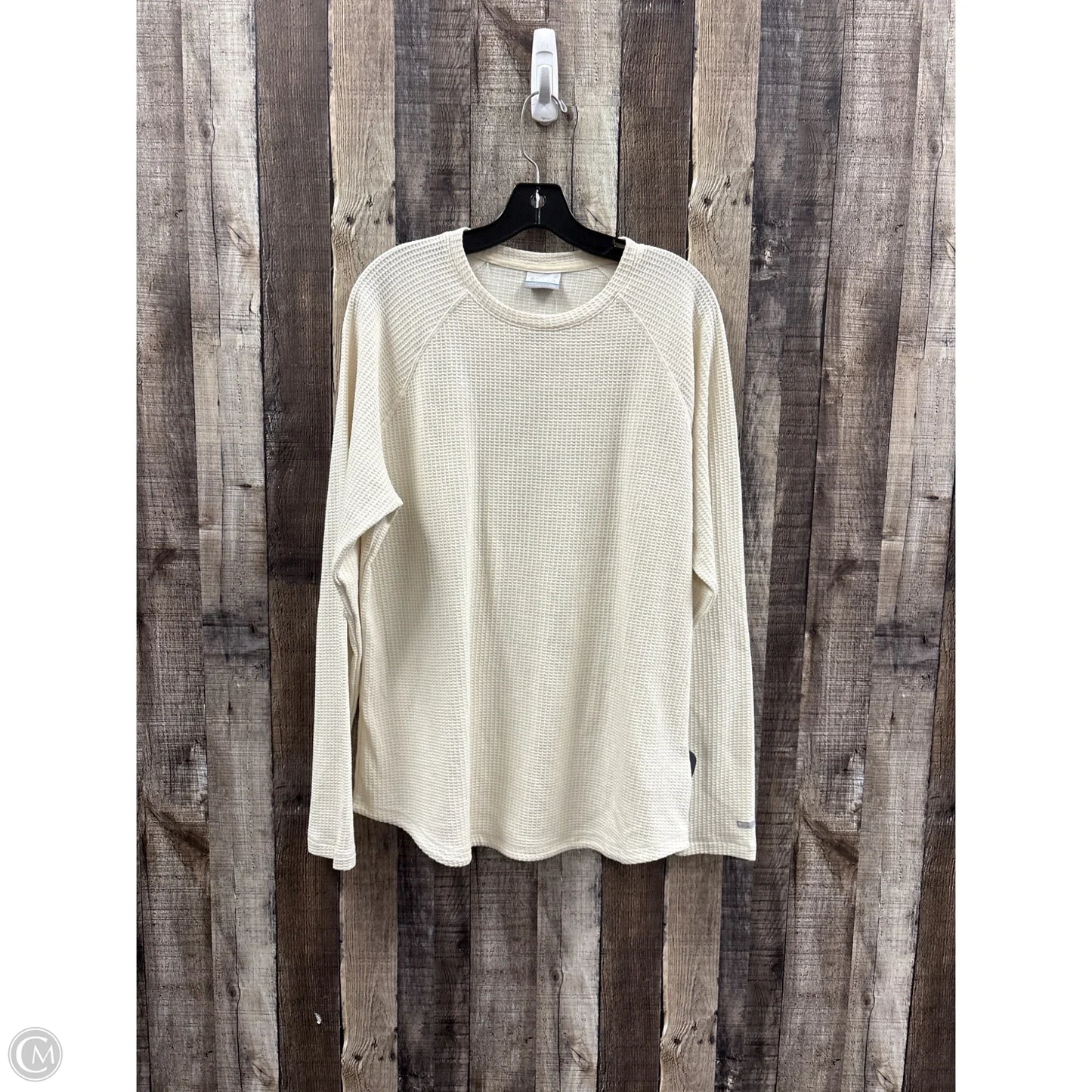 Top Long Sleeve By Columbia In Cream, Size: Xxl