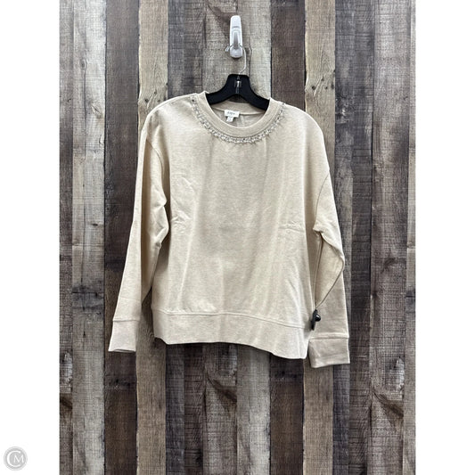 Sweatshirt Crewneck By J. Crew In Beige, Size: S
