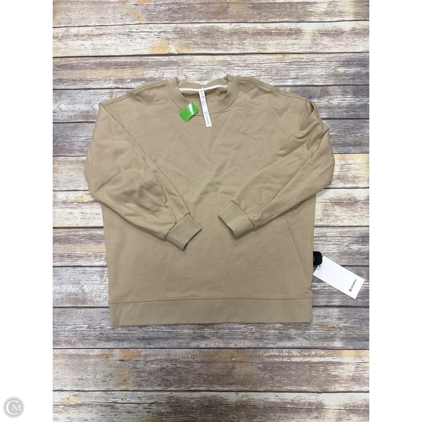 Sweatshirt Crewneck By Lululemon In Tan, Size: 10