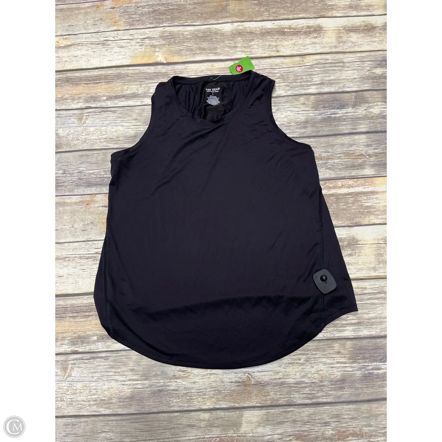 Athletic Tank Top By Tek Gear In Black, Size: L