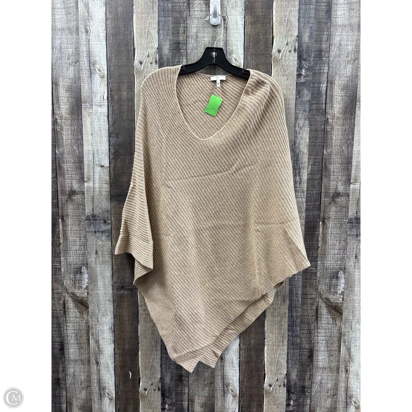 Poncho By Cme In Beige, Size: Osfm
