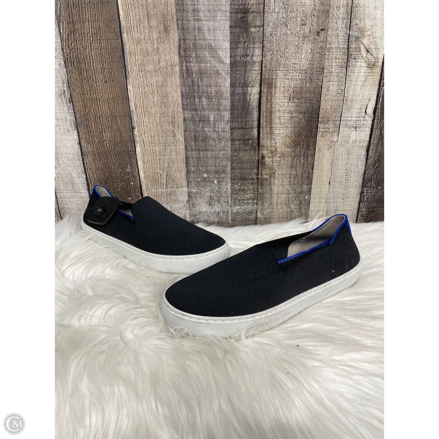 Shoes Flats By Rothys In Black & White, Size: 6.5