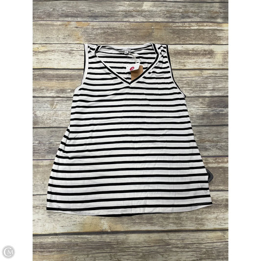 Top Sleeveless By Green Envelope In Striped Pattern, Size: M