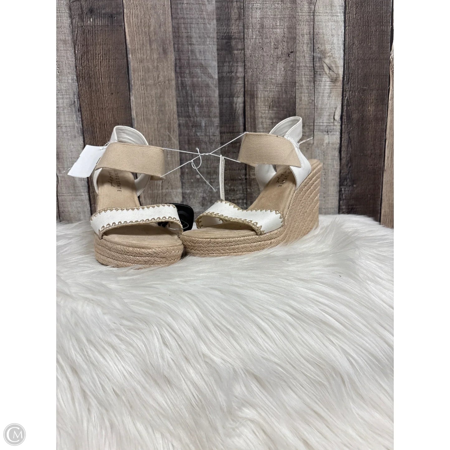 Sandals Heels Wedge By Altard State In White, Size: 8