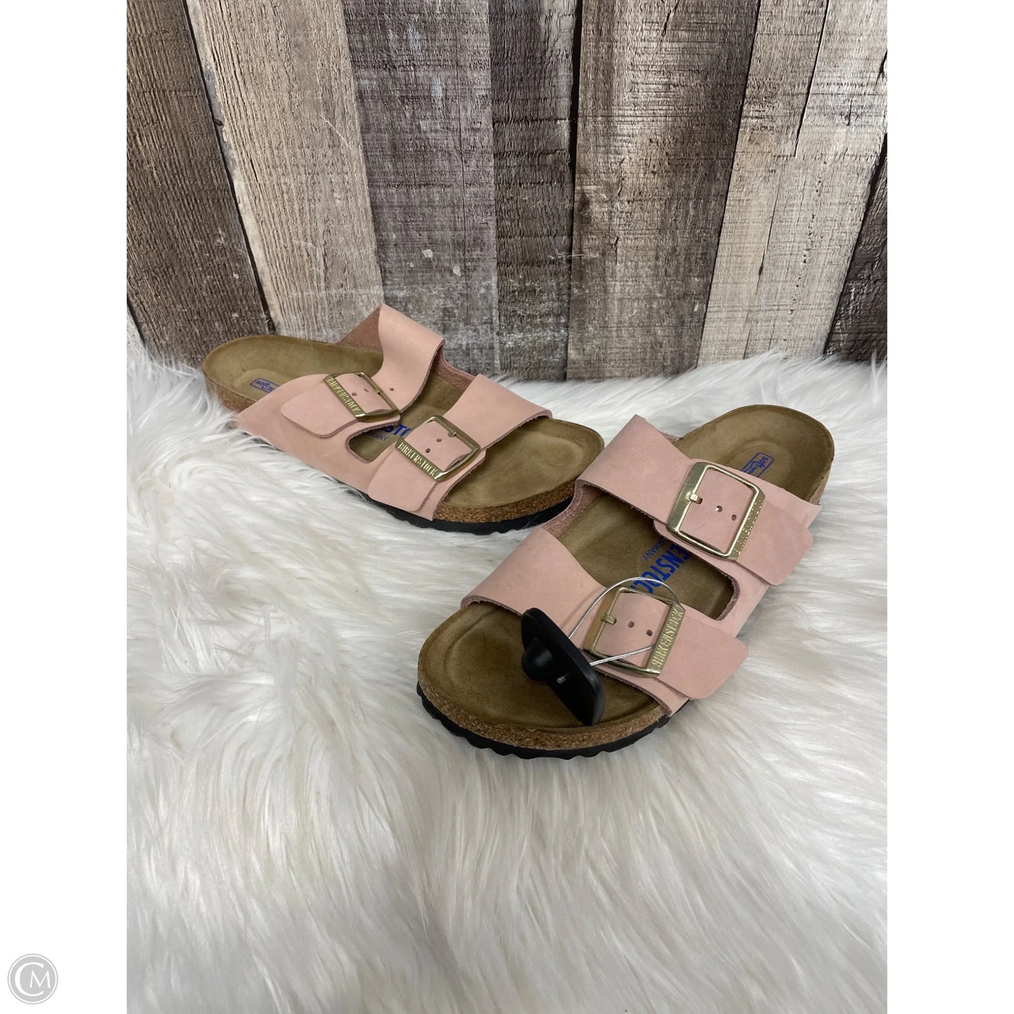 Sandals Flats By Birkenstock In Pink, Size: 7