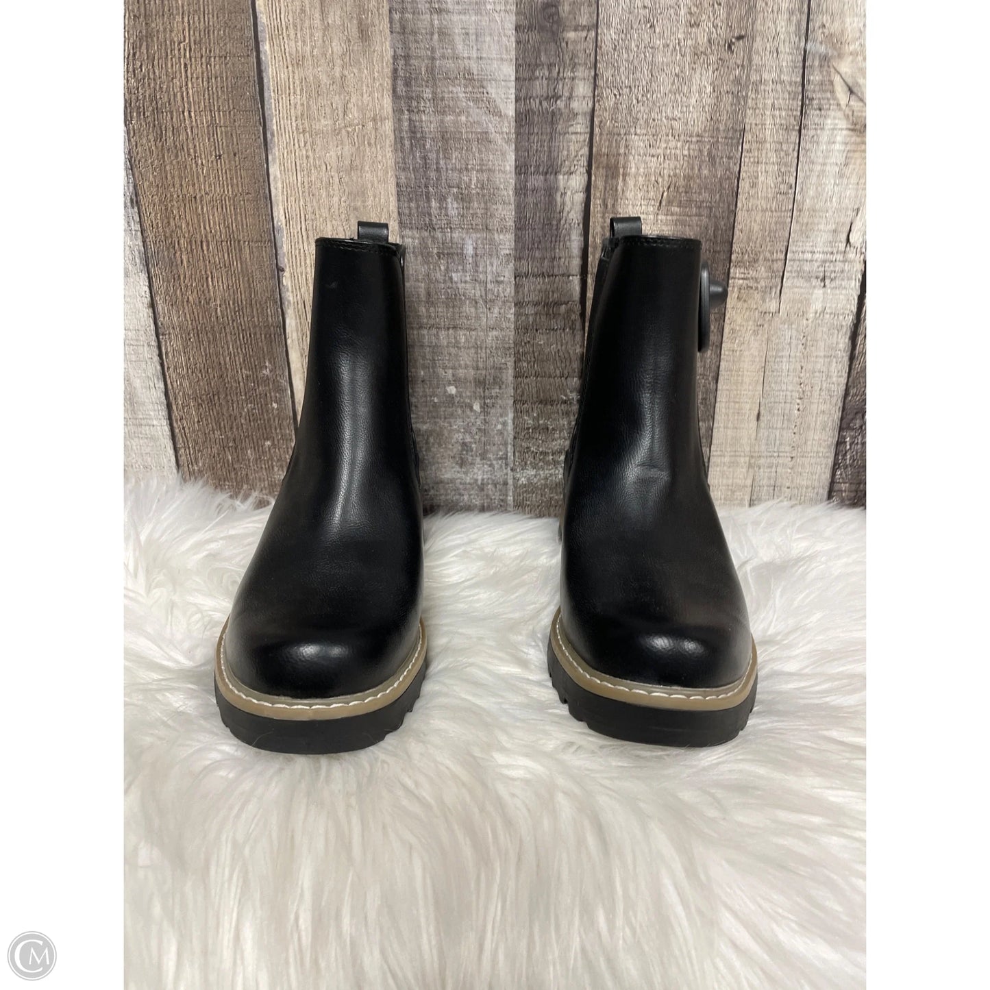Boots Ankle Heels By Universal Thread In Black, Size: 7.5